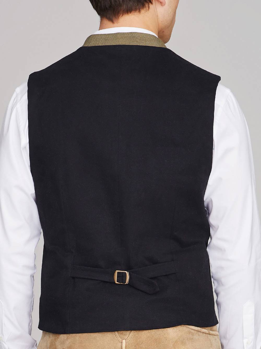 Limberry Olivgrüne Trachtenweste - JULES DARK OLIVE Begrenzte Freigabe