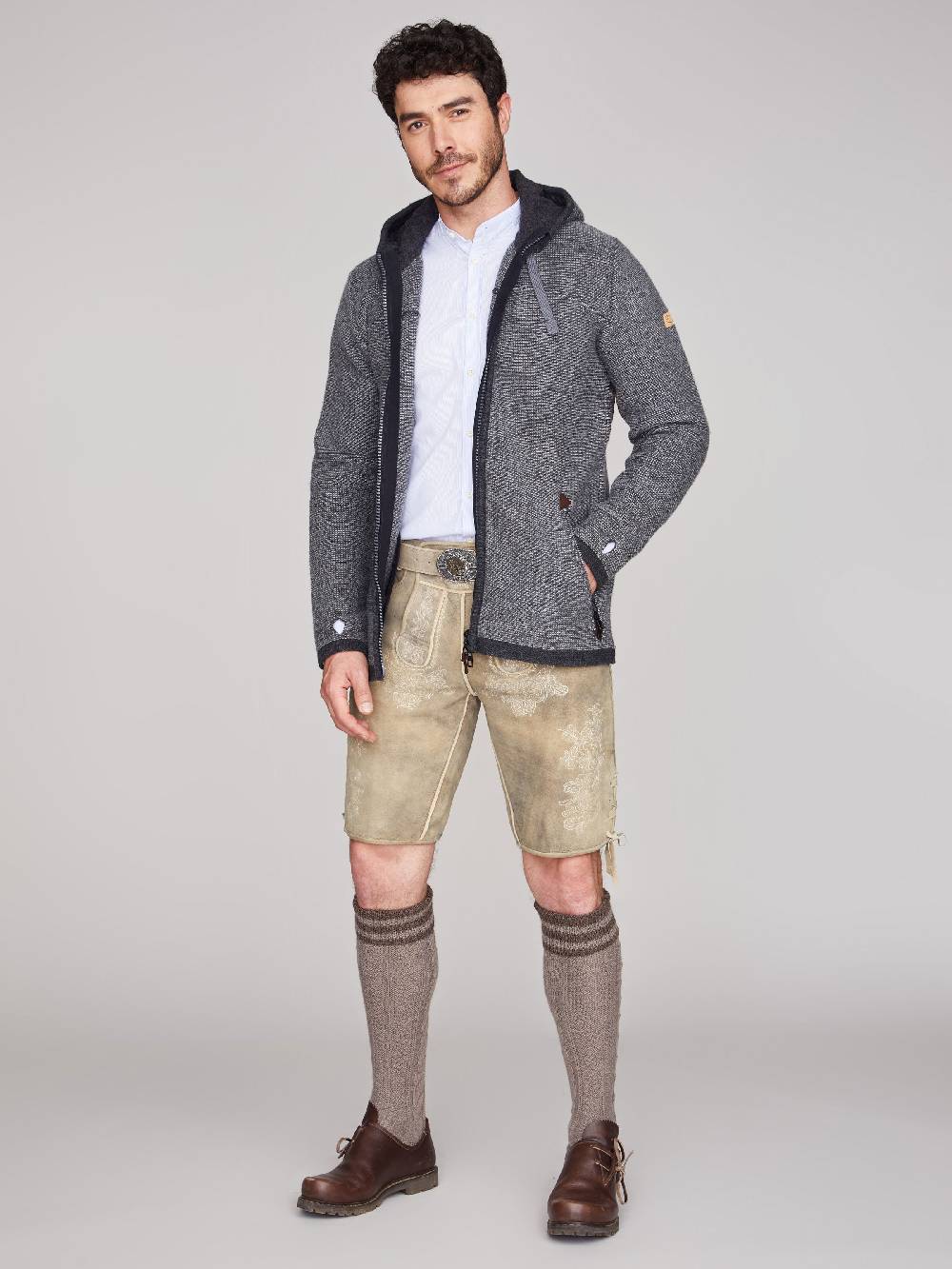 Limberry Anthrazit-marmorierter Trachtenjacke - ALEX MARMOR Letzter Tag