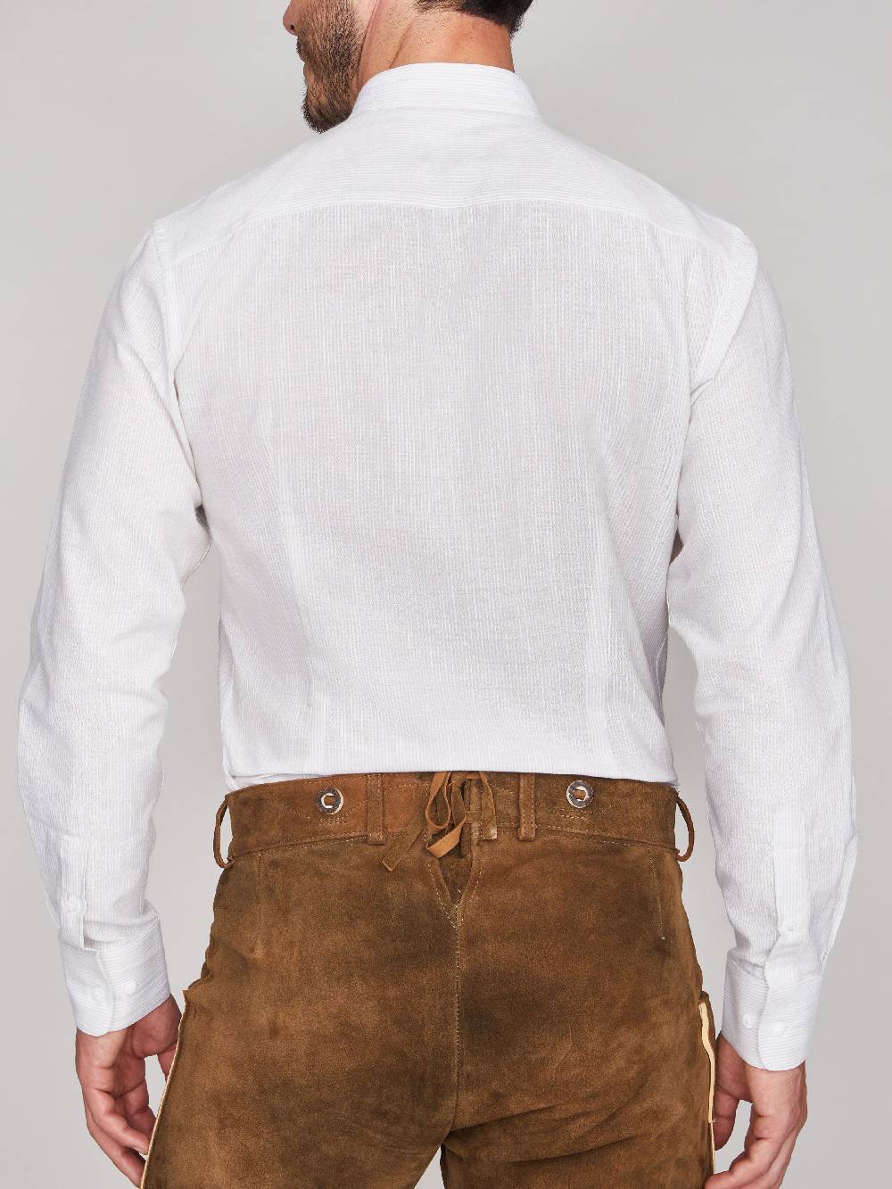 Limberry Gestreiftes Trachtenhemd in Grau - ANTON GRAU Discount Store für neue Produkte