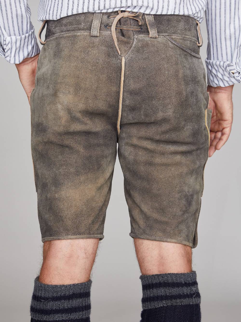 Limberry Steinbraune Lederhose - LEOPOLD STEIN 50% Rabatt mit kostenlosem Versand
