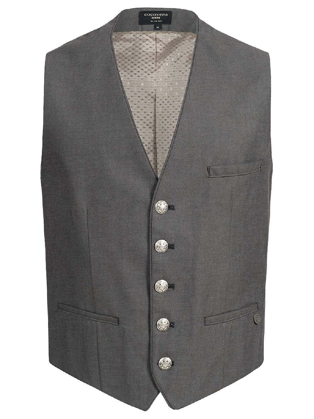 Limberry Trachtenweste in Grau - LOGAN SUMMER GREY Rabatt
