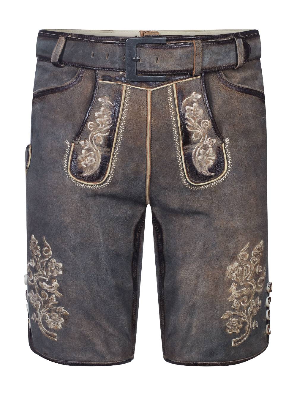 Limberry Ziegenlederhose in Mittelgrau - LX9670 MITTELGRAU Großer Ausverkauf