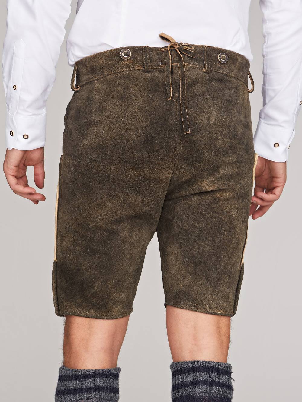 Limberry Dunkelbraune Lederhose - ALOIS AHORN Flash Sale