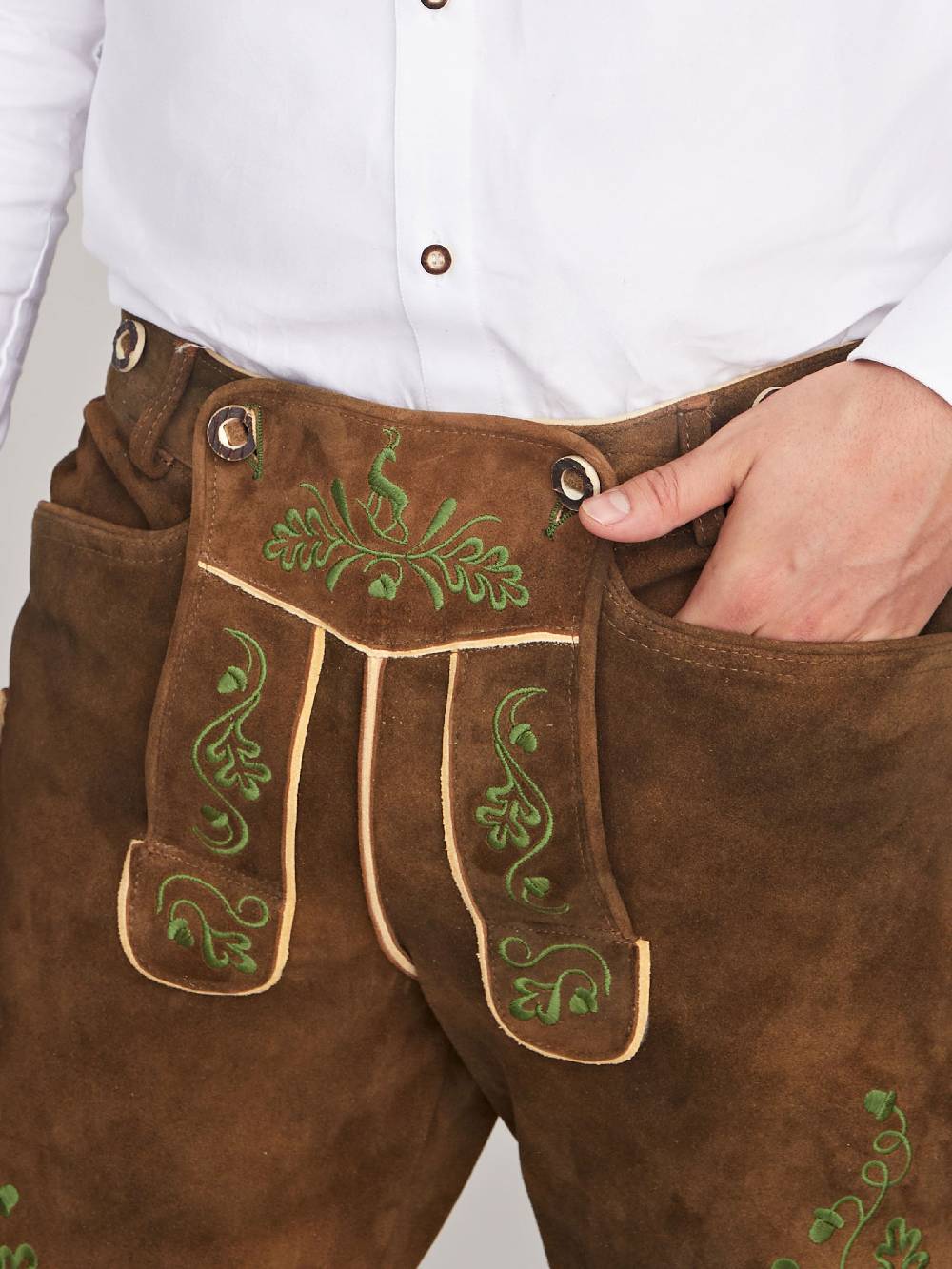 Limberry Antikbraune Lederhose - LUDWIG ANTIKBRAUN Begrenztes Angebot