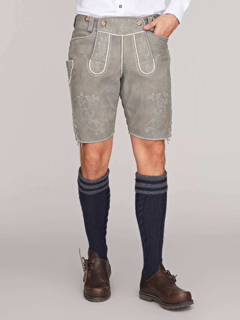Limberry Graue Lederhose - VEIT GRAU Black Friday