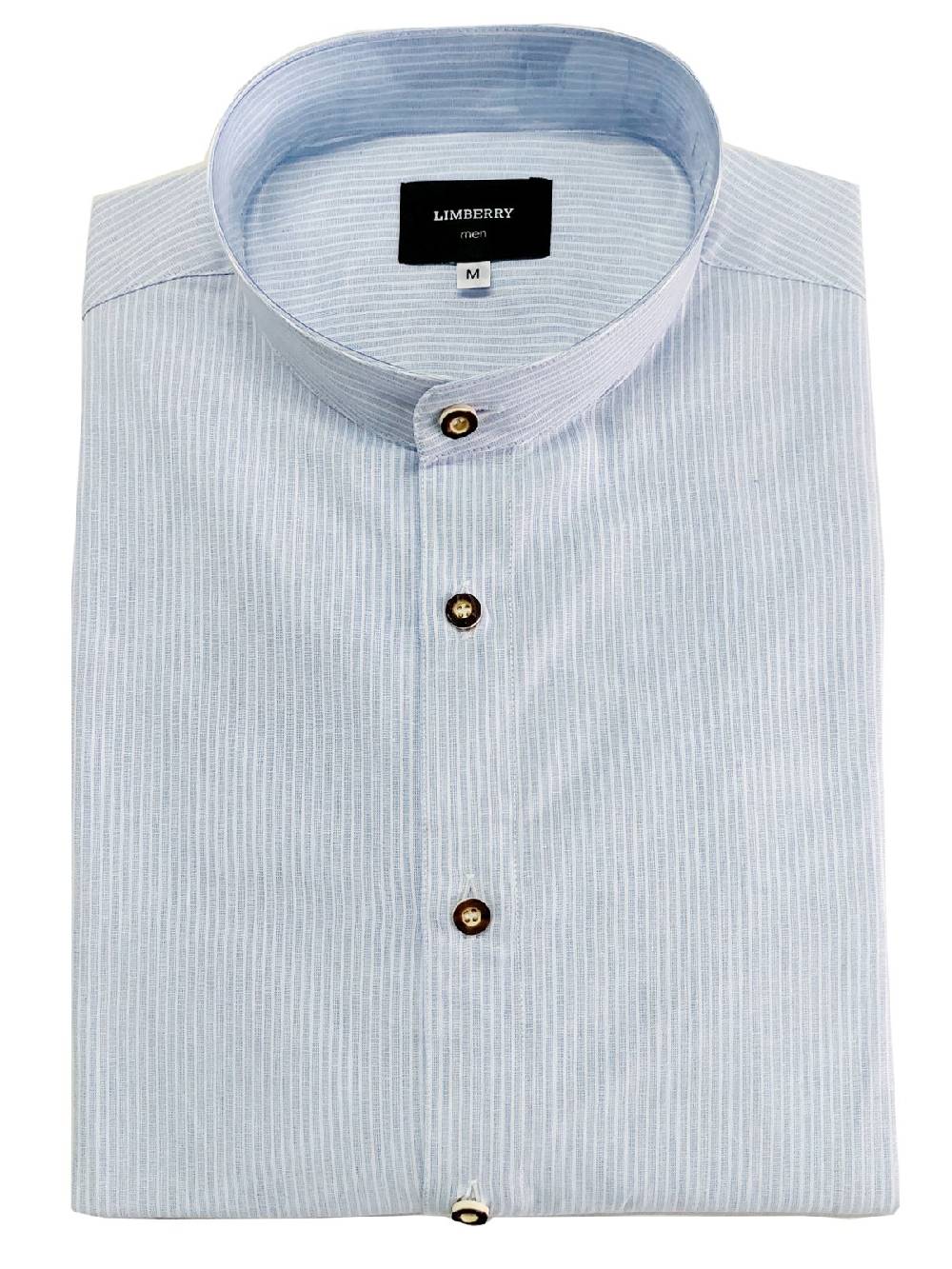 Limberry Blau-Weiß gestreiftes Trachtenhemd - OSKAR STREIFEN BLAU Osterangebot
