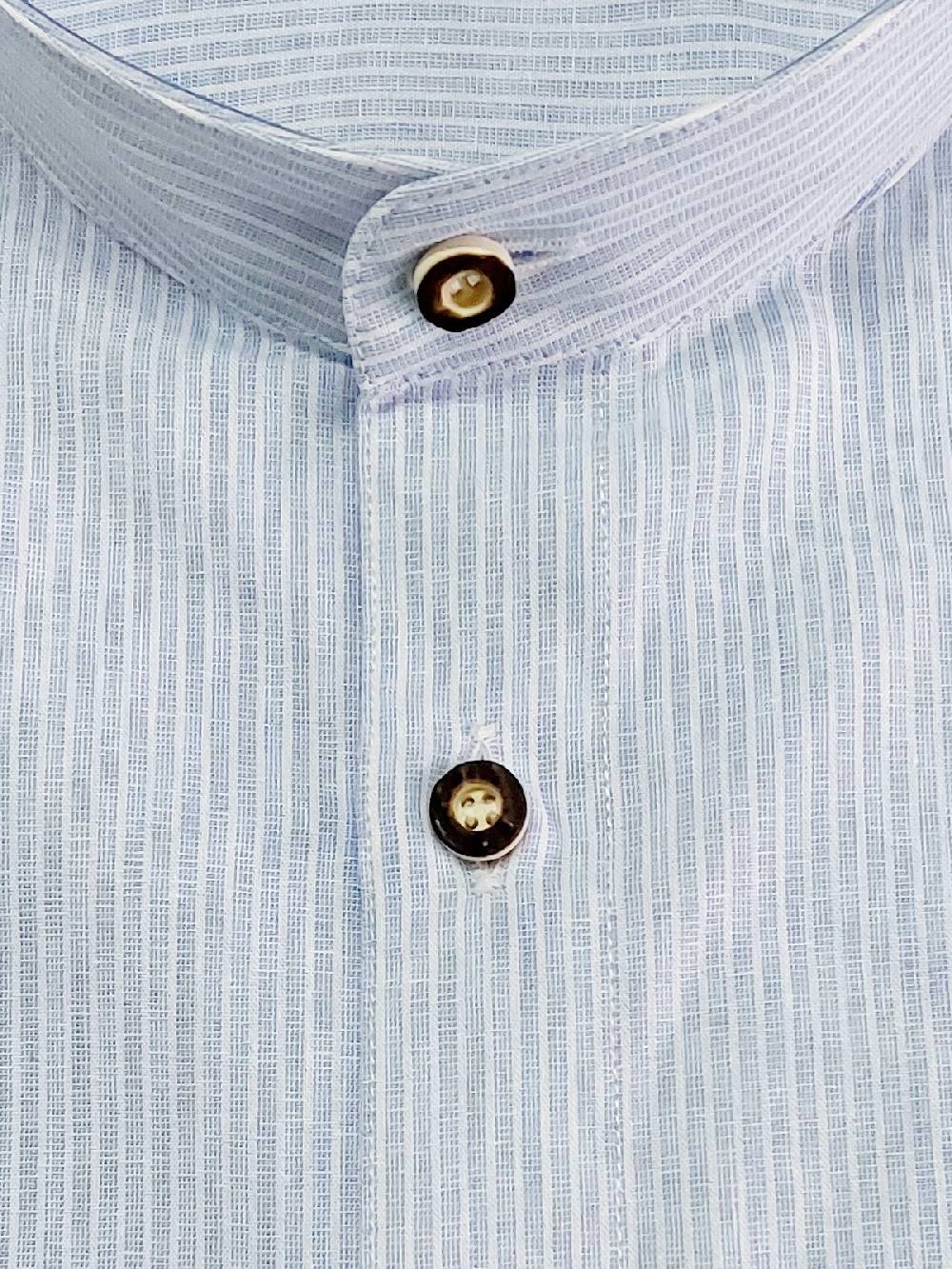 Limberry Blau-Weiß gestreiftes Trachtenhemd - OSKAR STREIFEN BLAU Osterangebot