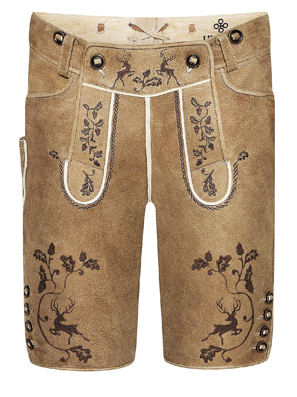 Limberry Hellbraune Hirsch-Lederhose - LUDWIG HELLBRAUN Muttertagsangebot