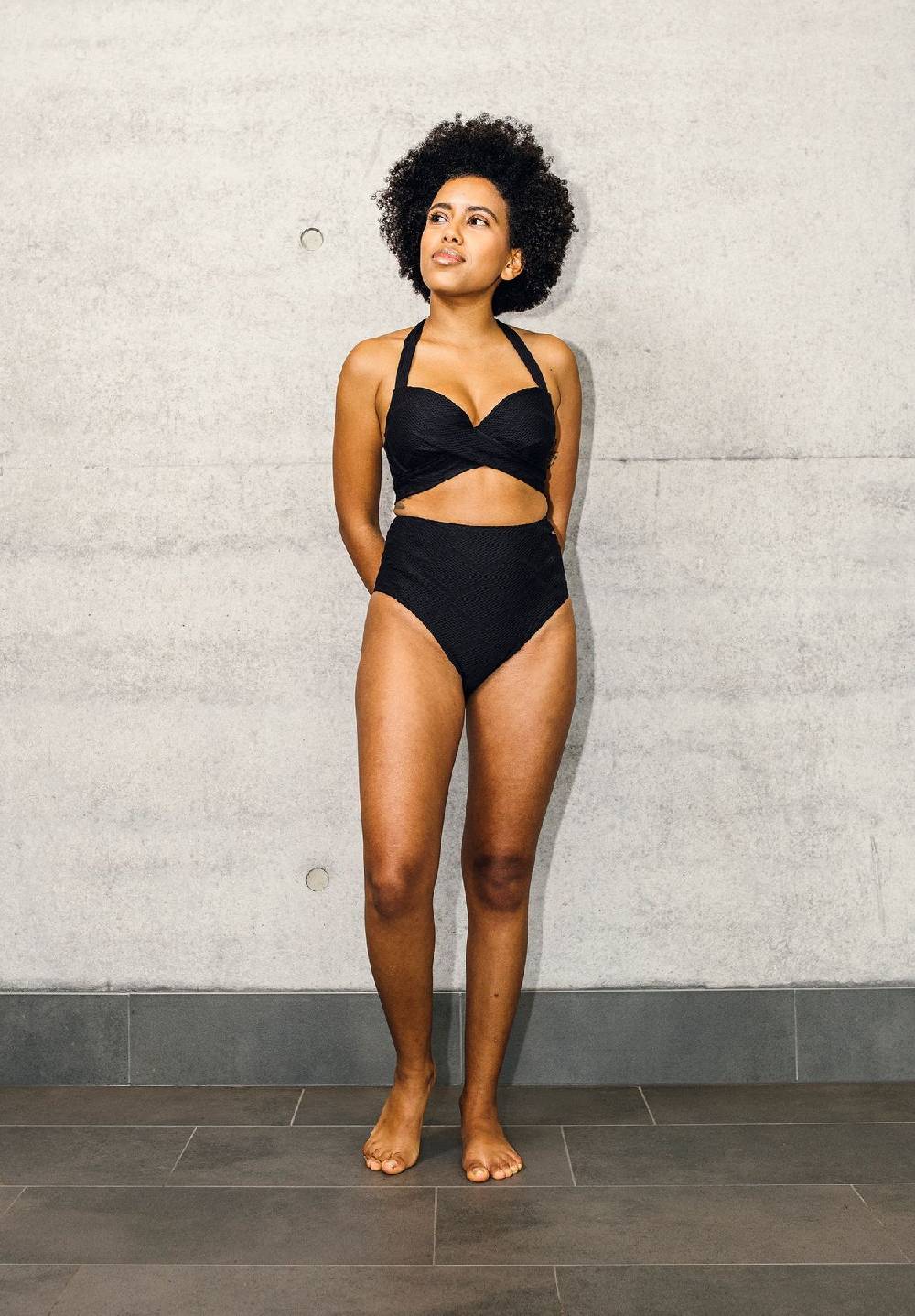 Lovjoi Bikini Slip High Waist KALMIA Biobased Structure Tiefpreis