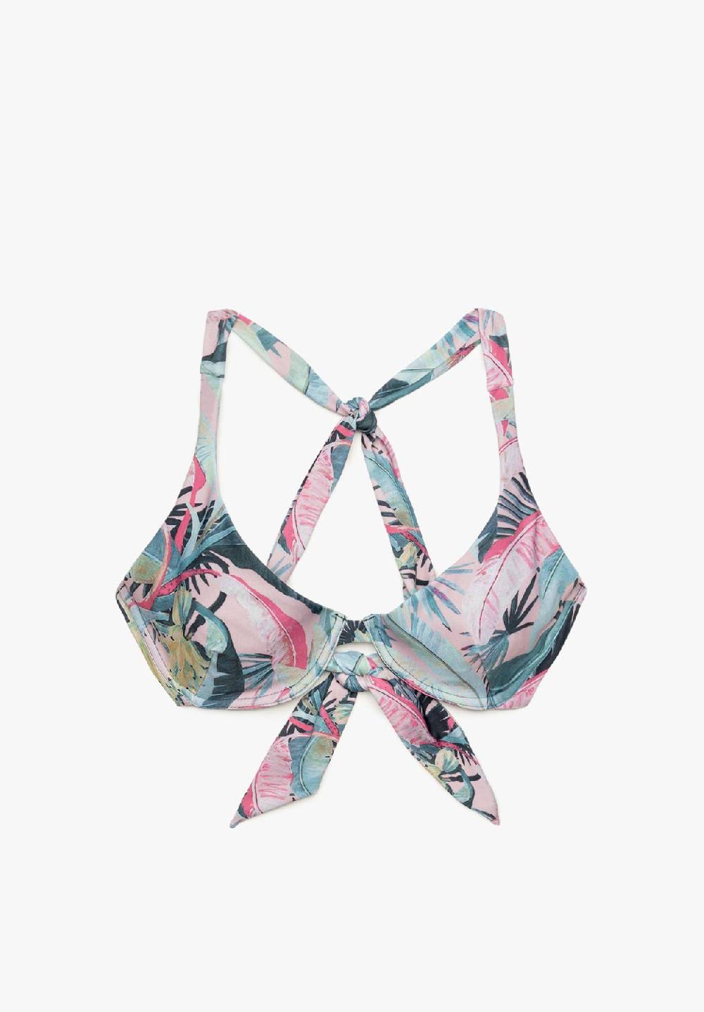 Lovjoi Bikini Top Cross Back with Wires FORTUNEI Recycled Print Heißer Verkauf