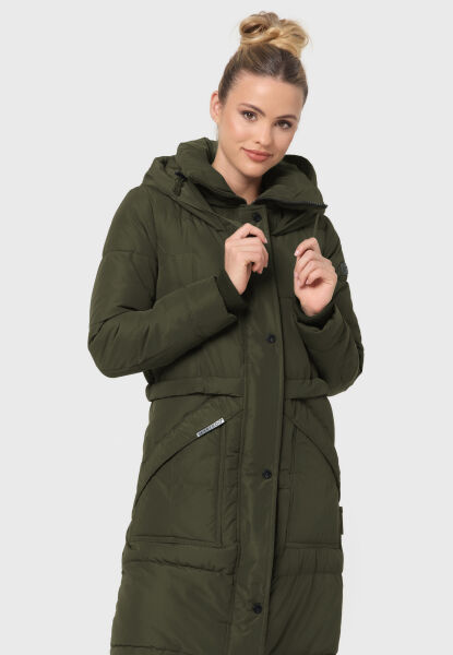 Marikoo Ayumii Damen lange Winter Steppjacke Black Friday Preise
