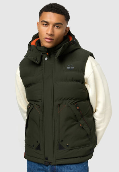 Marikoo Stone Harbour Egoor Herren Winter Steppweste Rabatt