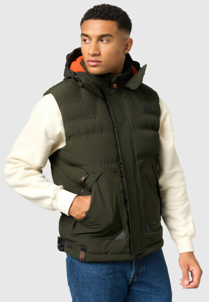 Marikoo Stone Harbour Egoor Herren Winter Steppweste Rabatt