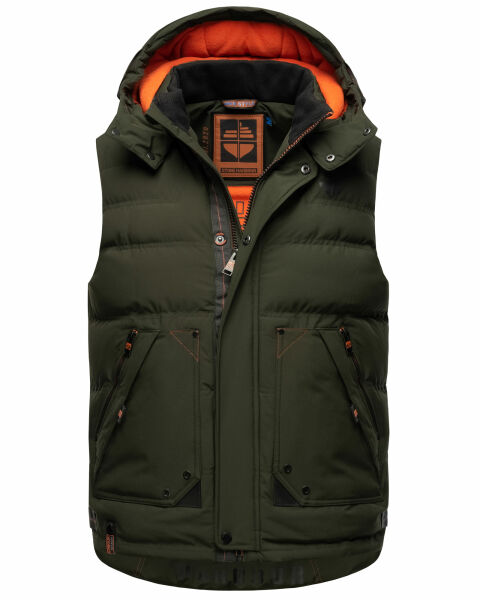 Marikoo Stone Harbour Egoor Herren Winter Steppweste Rabatt