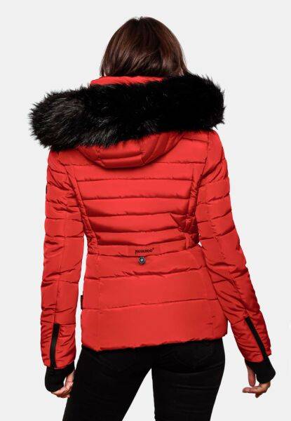 Marikoo Navahoo Adele Damen Winterjacke warm gefüttert Teddyfell Black Friday