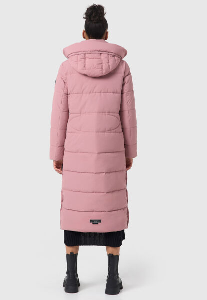 Marikoo Nadeshikoo Damen lange Winter Steppjacke Räumungsverkauf