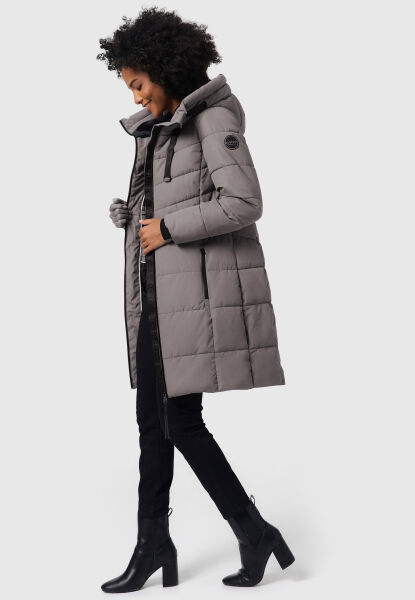Marikoo Natsukoo Damen Winter Steppjacke lang Kauf eins, bekomm eins gratis