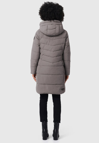 Marikoo Natsukoo Damen Winter Steppjacke lang Kauf eins, bekomm eins gratis