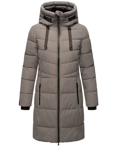Marikoo Natsukoo Damen Winter Steppjacke lang Kauf eins, bekomm eins gratis