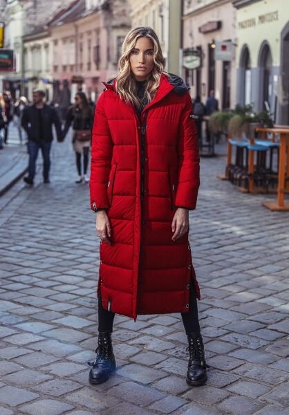 Marikoo Navahoo Isalie Damen lange Winterjacke gesteppt Tiefpreis