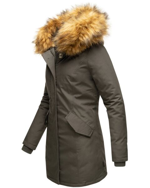 Marikoo Karmaa-Princess Damen Parka Winterjacke mit Fellkragen Bis zu 50% Rabatt