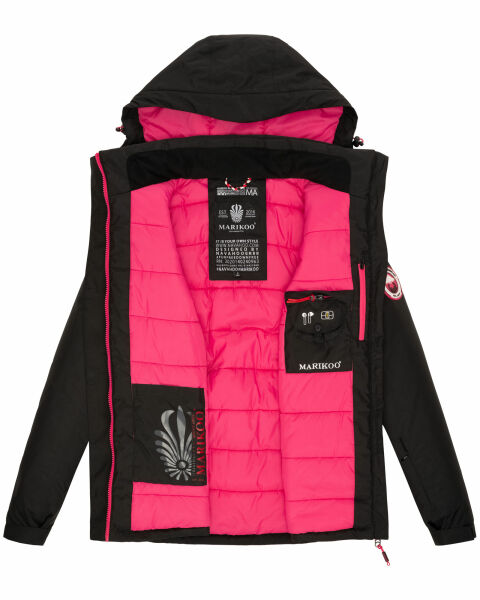 Marikoo Rabeaa Damen Winter Jacke Kurz Winterjacke Outdoor Kapuze gefüttert Fabrikverkauf