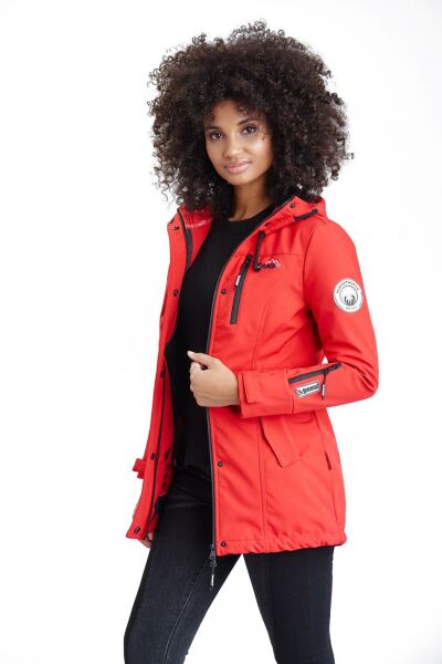Marikoo Zimtzicke Damen lange Softshell Jacke Begrenztes Angebot