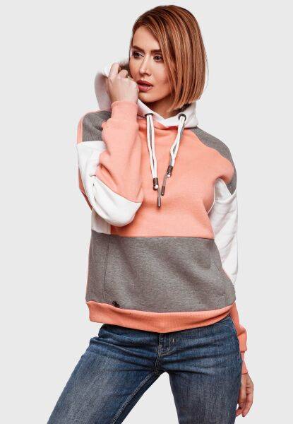 Marikoo Navahoo Babykätzchen Damen Blocking Color Hoodie Kapuzenpullover Online Shopping