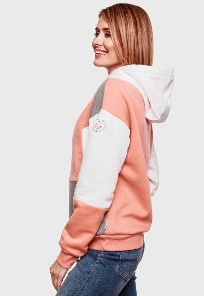 Marikoo Navahoo Babykätzchen Damen Blocking Color Hoodie Kapuzenpullover Online Shopping