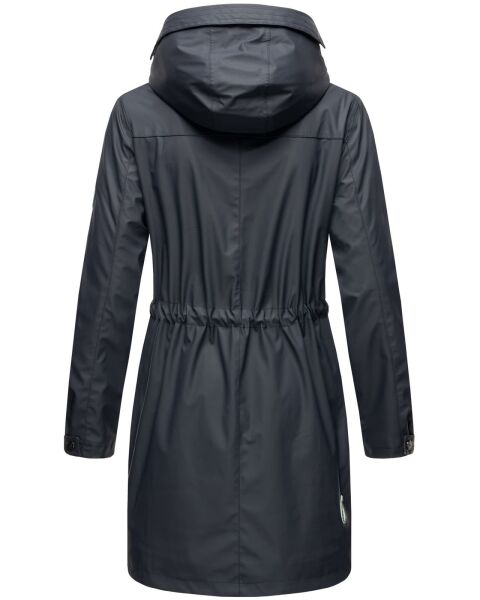 Marikoo Navahoo Deike Damen Regenjacke Regenmantel lang Teddyfell Preisnachlass