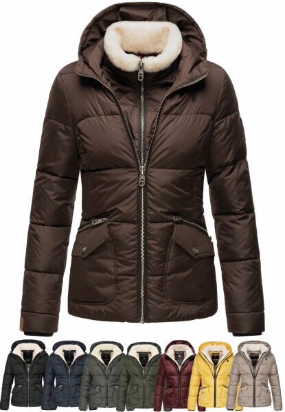 Marikoo Navahoo Megan Damen Winter Steppacke mit Kapuze