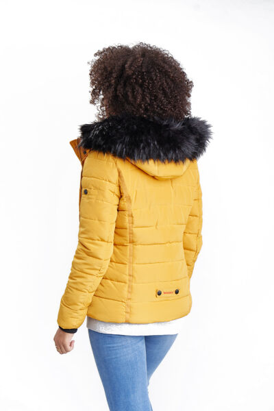 Marikoo Navahoo Miamor Damen Steppjacke mit Teddyfell Jubiläumsangebot