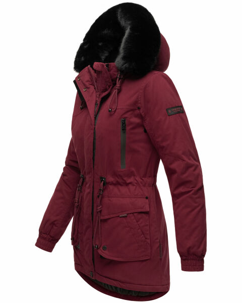 Marikoo Navahoo Olessaa Damen halblange Winterjacke mit Kapuze Blitzangebot