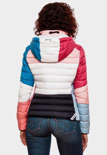 Marikoo Navahoo Lulana Multikulti Damen Steppjacke Colour Blocking Design Bis zu 65% Rabatt