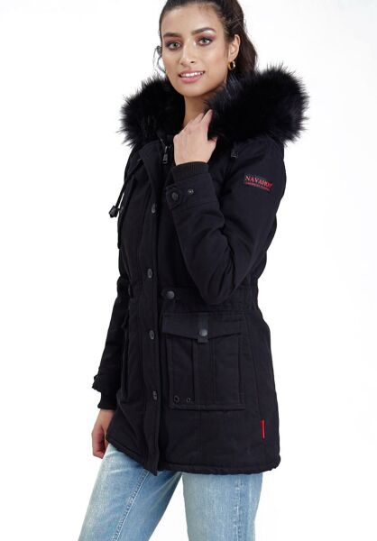 Marikoo Navahoo Luluna Damen Winterjacke mit Kunstfell Nur für heute