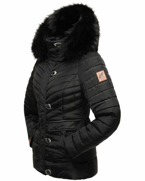 Marikoo Navahoo Wisteriaa Damen Winter Steppjacke mit Kapuze und Fellkragen Riesige Rabatte