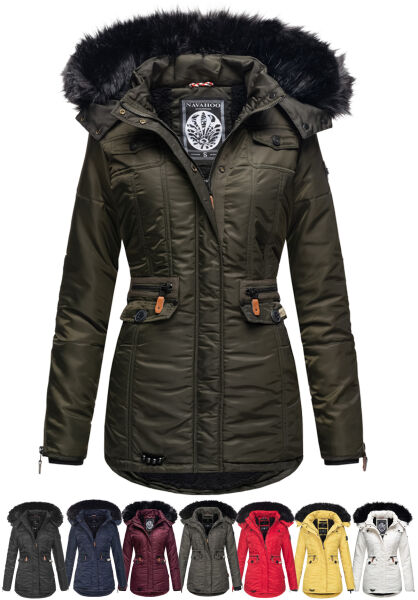 Marikoo Navahoo Schätzchen Damen Jacke mit Teddyfell Schlussverkauf