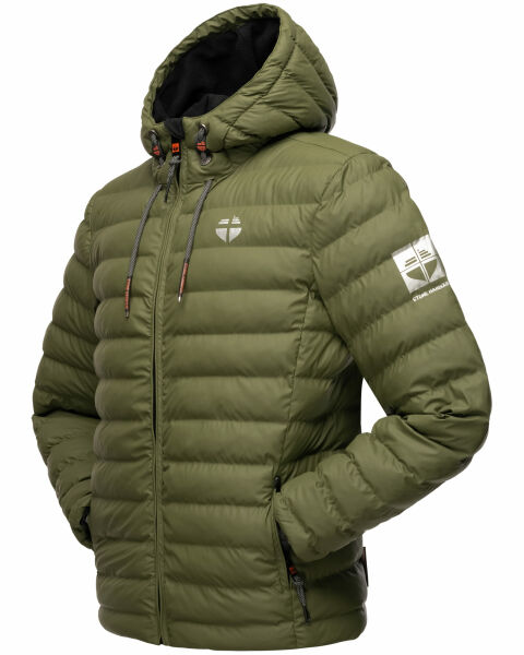 Marikoo Stone Harbour Zaharoo wasserdichte Herren Regen Steppjacke Jubiläumsangebot