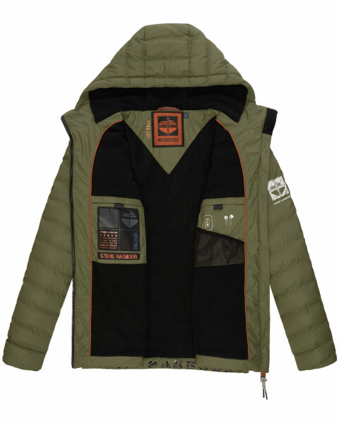Marikoo Stone Harbour Zaharoo wasserdichte Herren Regen Steppjacke Jubiläumsangebot
