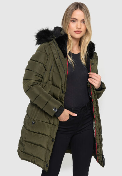 Marikoo Navahoo Lotusblüte Princess Damen lange Winter Steppjacke Blitzangebot
