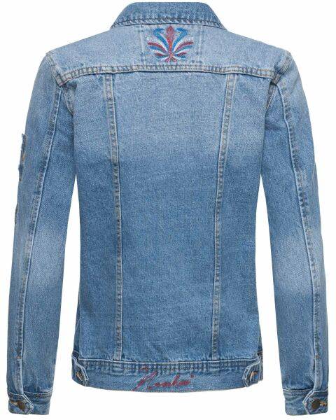 Marikoo Navahoo Pamuyaa Damen Jeans Jacke Große Rabatte
