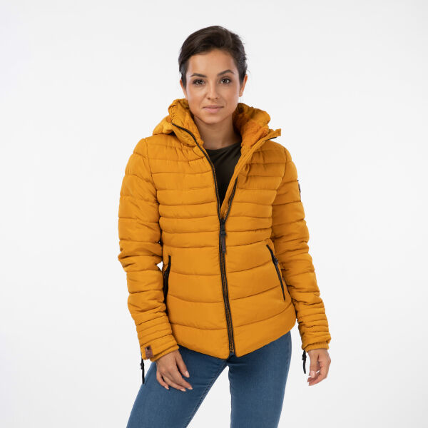 Marikoo Amber Damen Winter Steppjacke mit Teddyfell Kauf eins, bekomm eins gratis