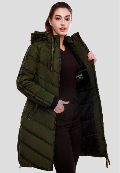 Marikoo Armasa lange Damen Winter Steppjacke Tägliche Deals