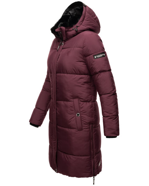 Marikoo Streliziaa Damen lange Winter Steppjacke Fellkragen Wochenangebot