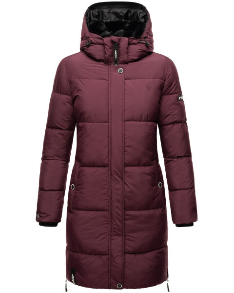 Marikoo Streliziaa Damen lange Winter Steppjacke Fellkragen Wochenangebot