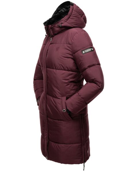 Marikoo Streliziaa Damen lange Winter Steppjacke Fellkragen Wochenangebot
