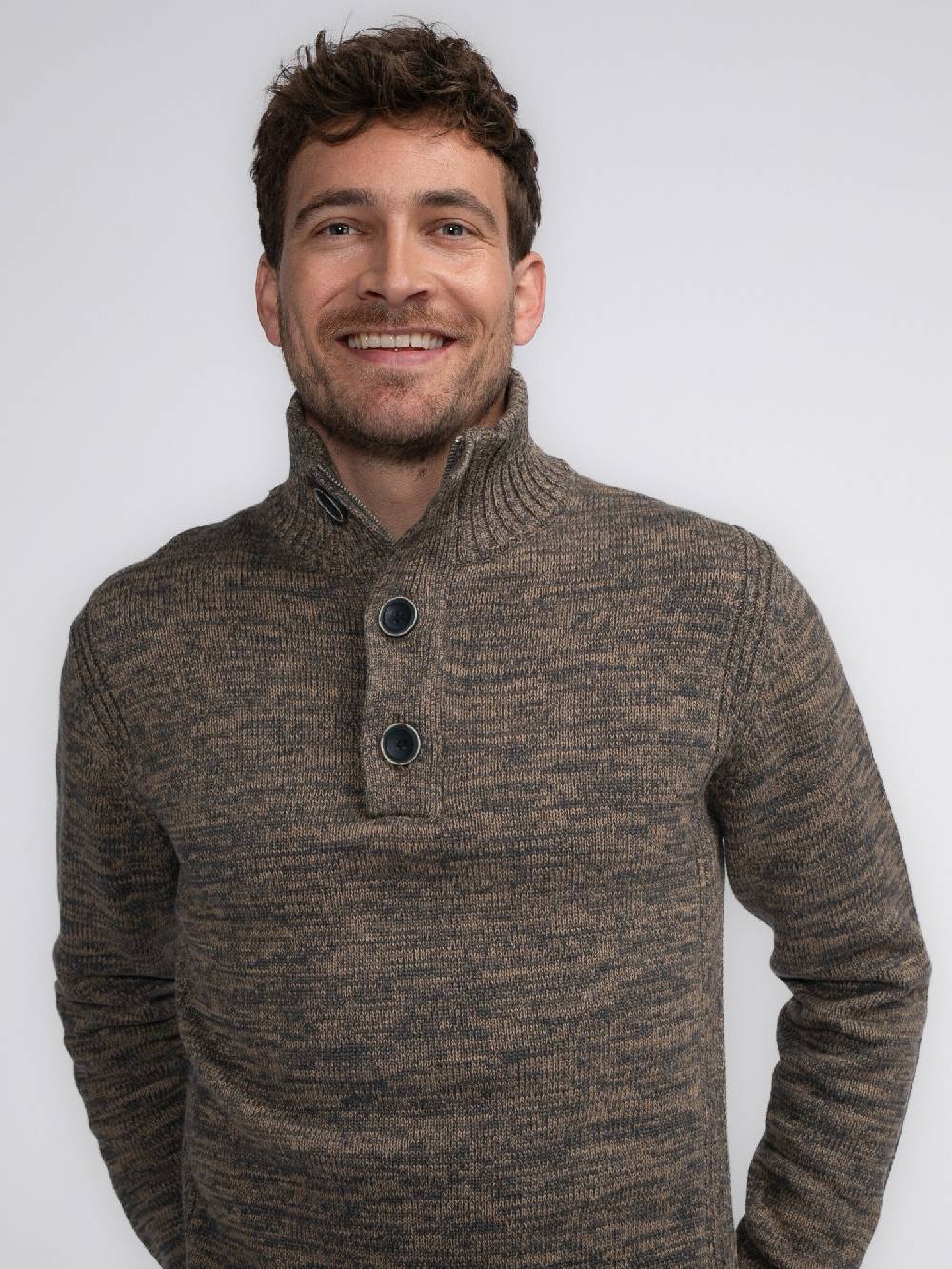 Petrol Industries M-3040-KWC206 Men Knitwear Collar (7140 Oak) Speichern exportieren