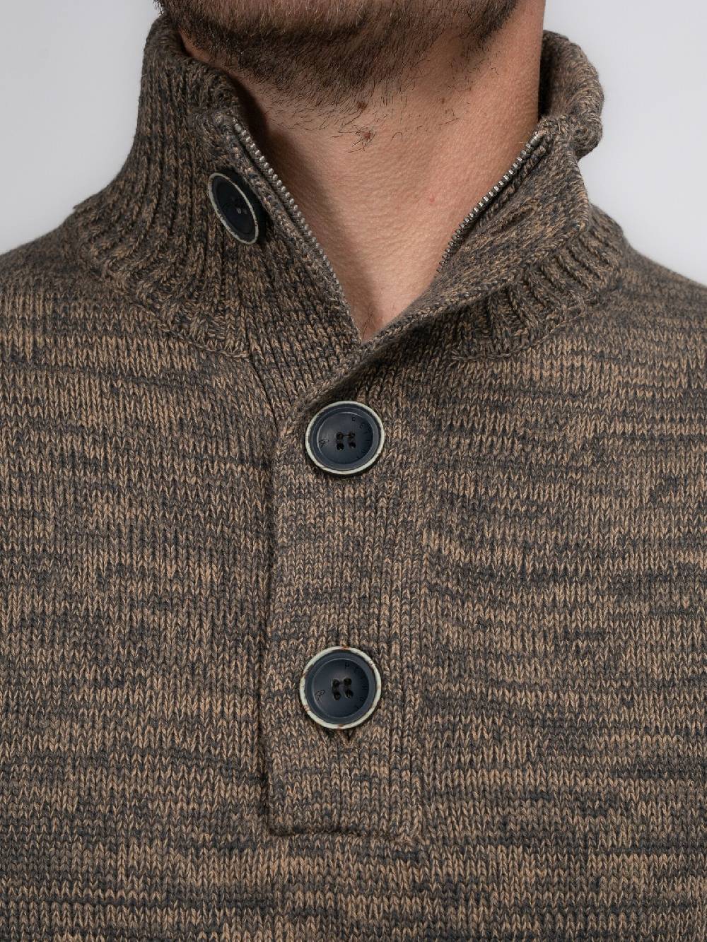 Petrol Industries M-3040-KWC206 Men Knitwear Collar (7140 Oak) Speichern exportieren