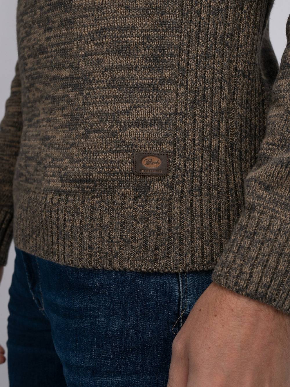 Petrol Industries M-3040-KWC206 Men Knitwear Collar (7140 Oak) Speichern exportieren