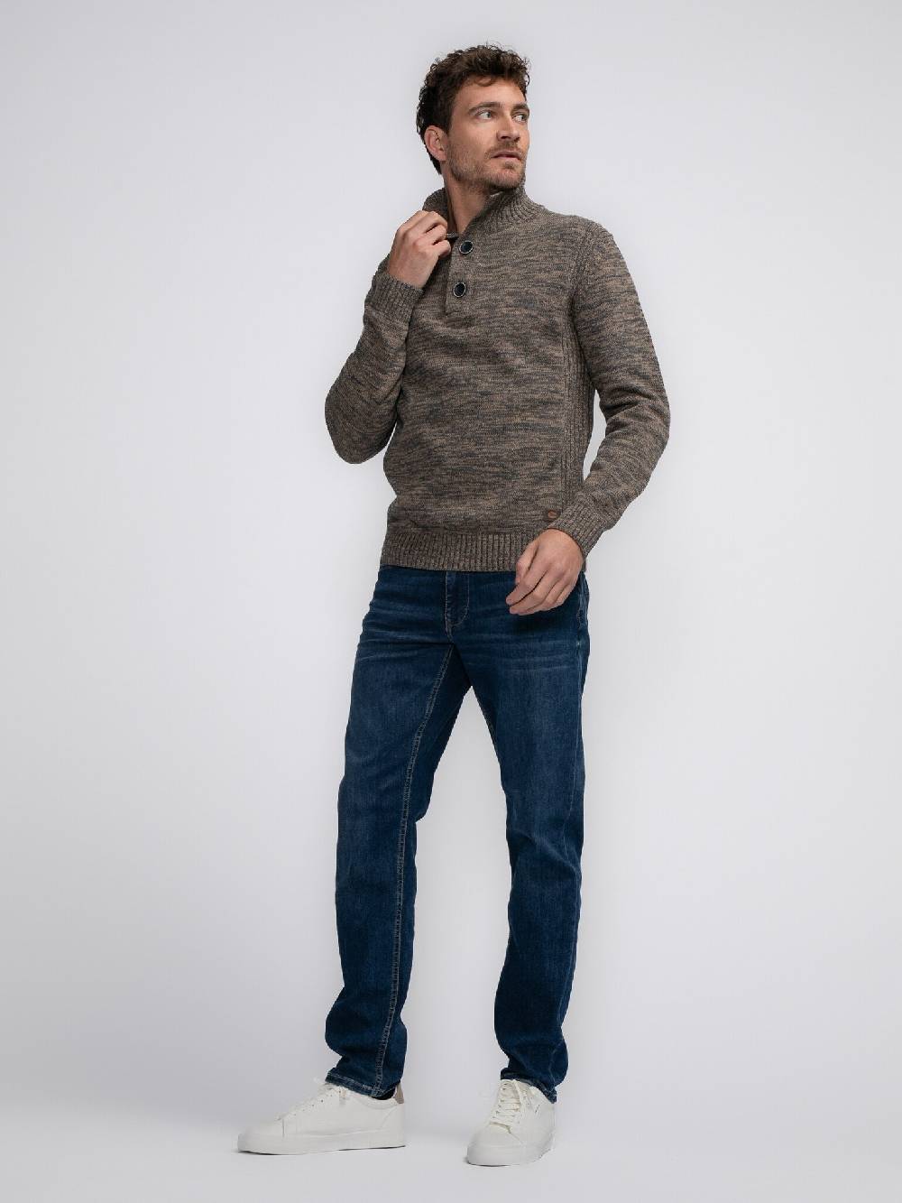 Petrol Industries M-3040-KWC206 Men Knitwear Collar (7140 Oak) Speichern exportieren